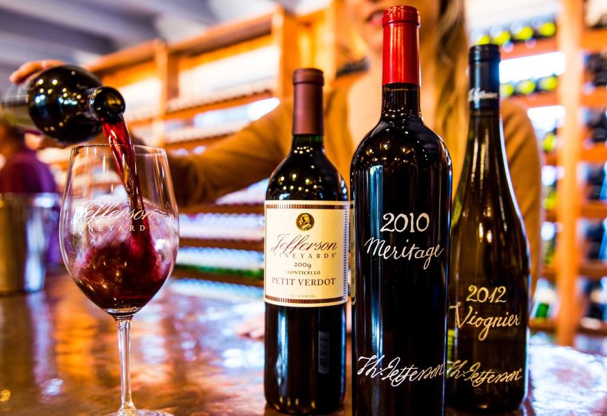 Jefferson Vineyards Tasting Room