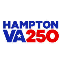Logo reading 'Hampton VA 250' with a star in 'VA.